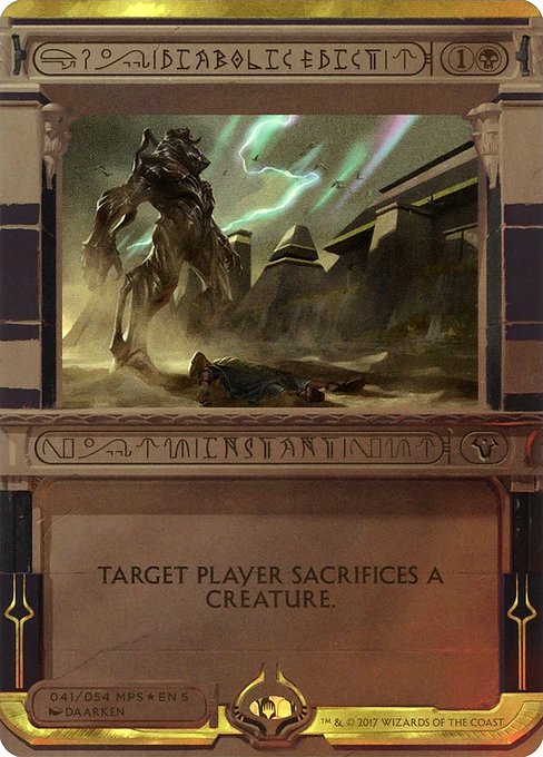 Diabolic Edict from Amonkhet Invocations
