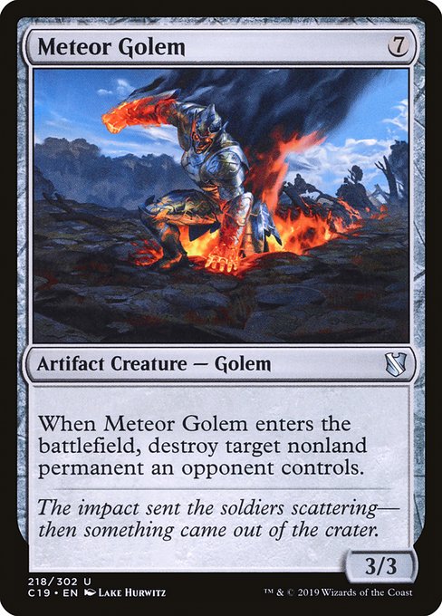 Meteor Golem from Commander 2019