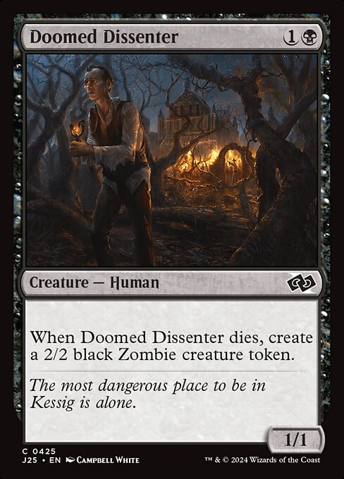 Doomed Dissenter highlighted card art