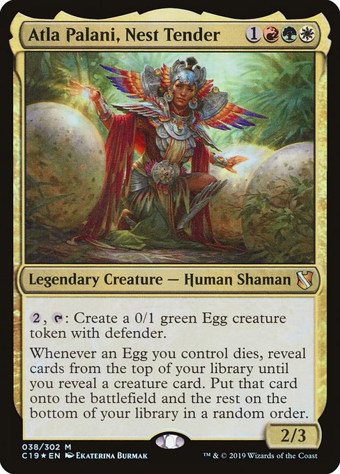 Atla Palani, Nest Tender from Commander 2019