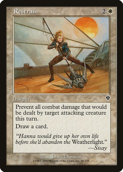 Restrain highlighted card art