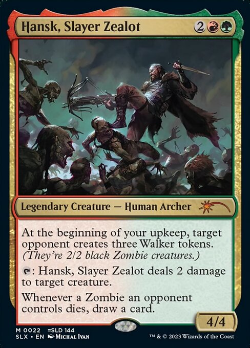 Hansk, Slayer Zealot highlighted card art