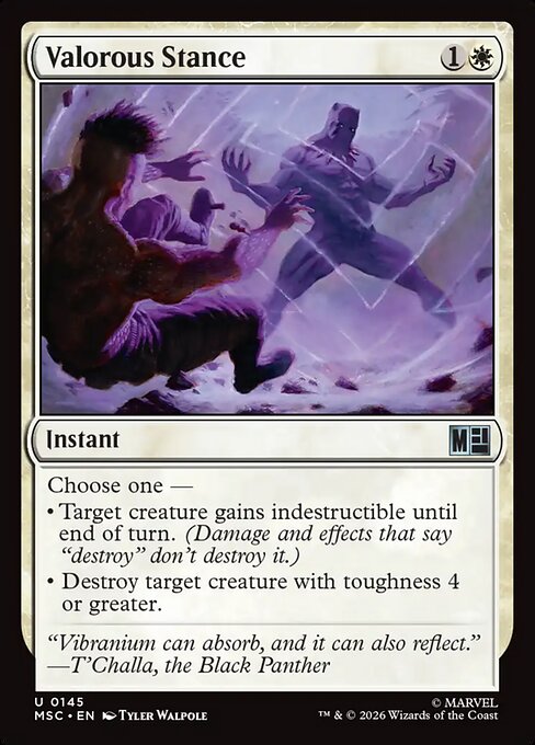 Valorous Stance from Marvel Super Heroes Commander
