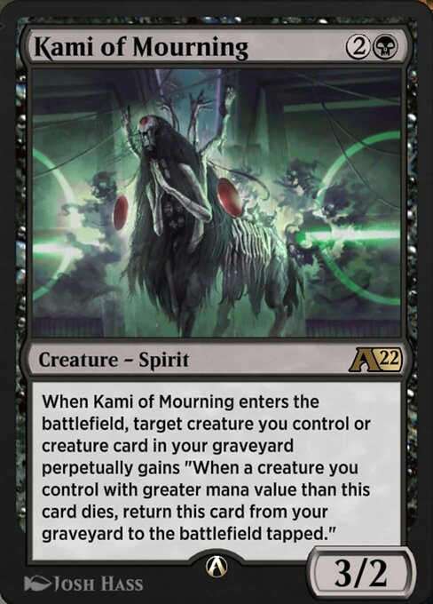 Kami of Mourning highlighted card art