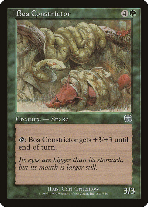 Boa Constrictor highlighted card art
