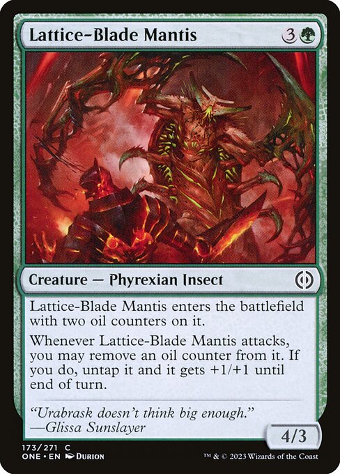 Lattice-Blade Mantis highlighted card art