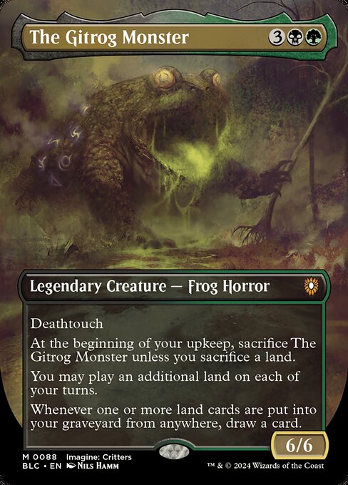 The Gitrog Monster from Bloomburrow Commander