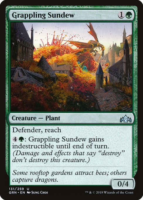 Grappling Sundew highlighted card art