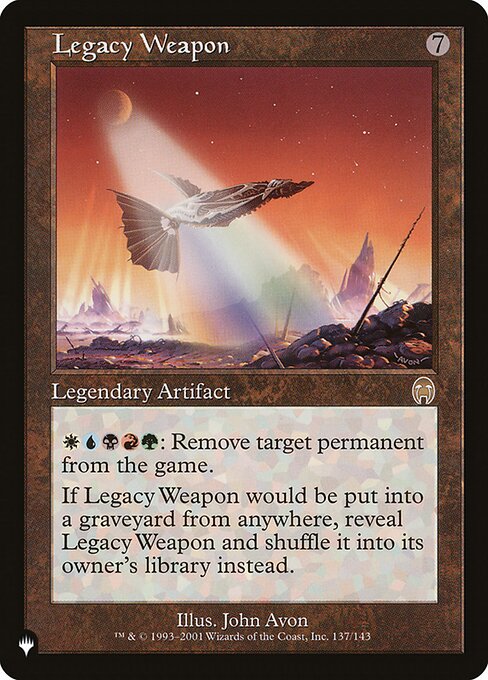 Legacy Weapon from The List