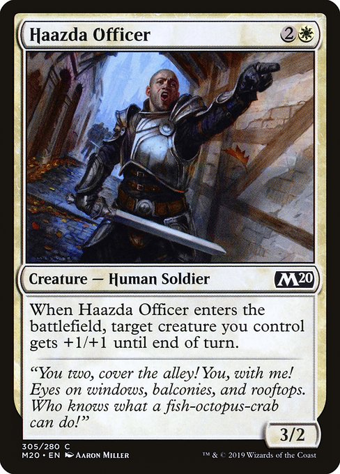 Haazda Officer highlighted card art