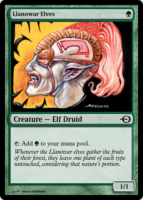 Llanowar Elves from Magic Online Promos