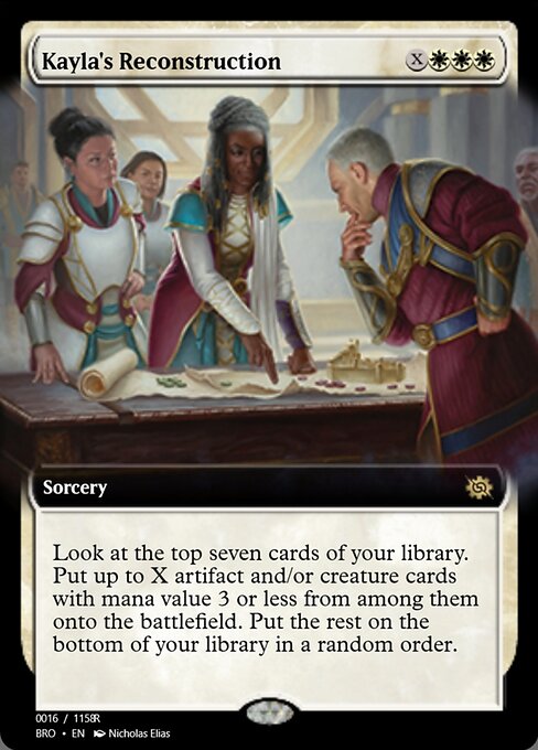 Kayla's Reconstruction highlighted card art