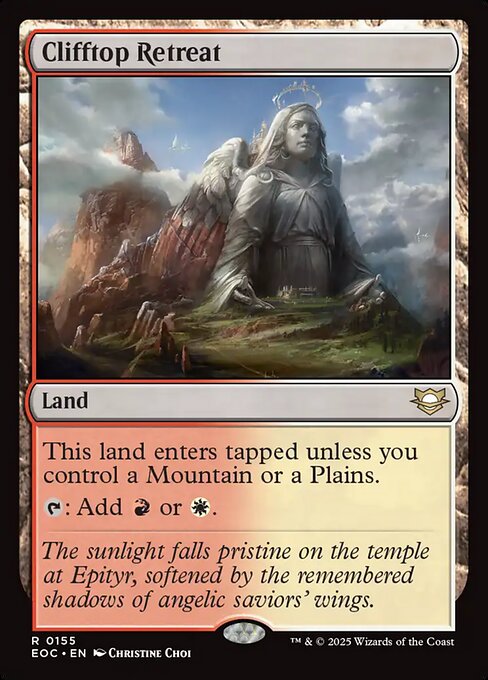 Clifftop Retreat from Edge of Eternities Commander