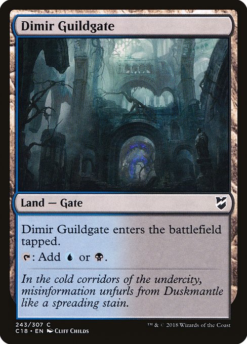 Dimir Guildgate from Commander 2018