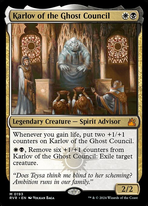 Karlov of the Ghost Council from Ravnica Remastered