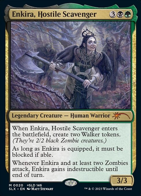 Enkira, Hostile Scavenger highlighted card art