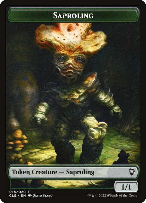 Saproling from Battle for Baldur's Gate Tokens