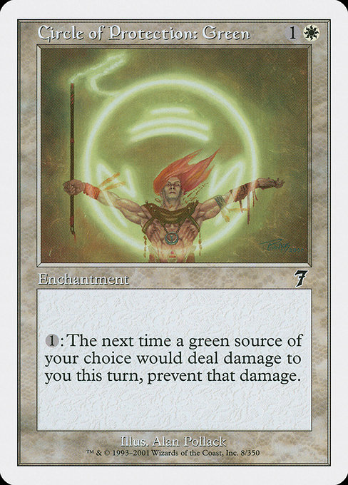 Circle of Protection: Green from Seventh Edition