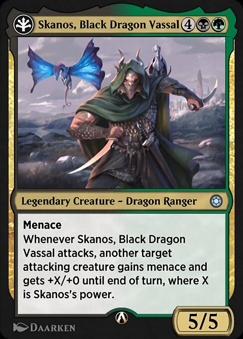 Skanos, Black Dragon Vassal highlighted card art