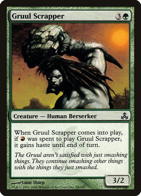 Gruul Scrapper highlighted card art