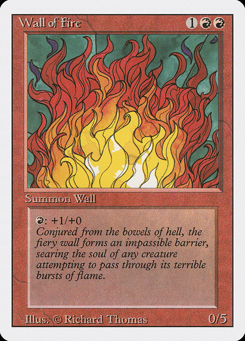 Wall of Fire from Revised Edition
