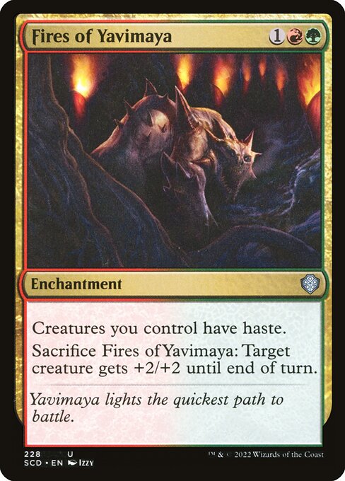 Fires of Yavimaya highlighted card art