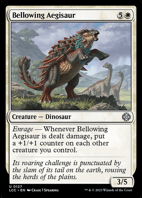 Bellowing Aegisaur from The Lost Caverns of Ixalan Commander