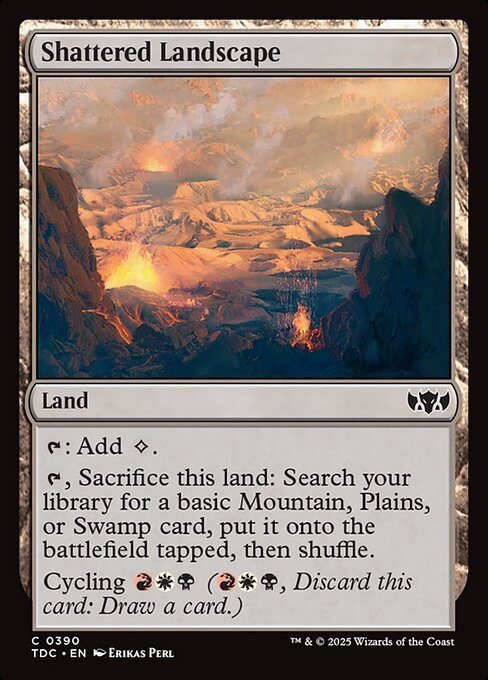 Shattered Landscape highlighted card art