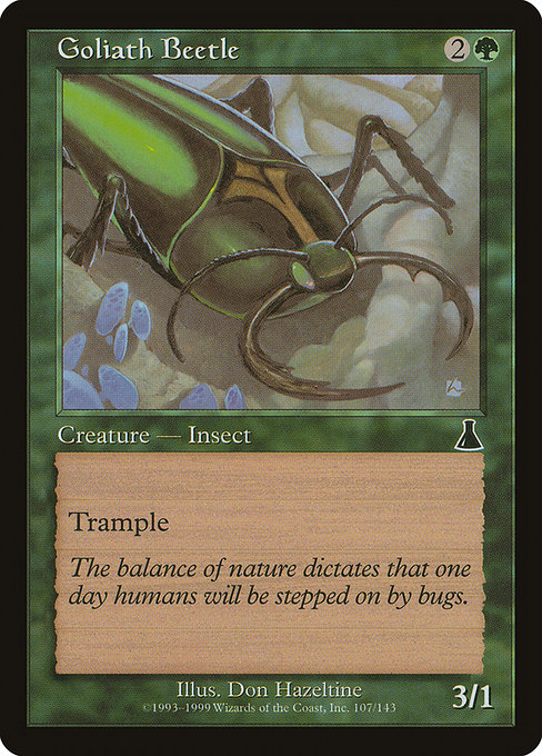 Goliath Beetle highlighted card art
