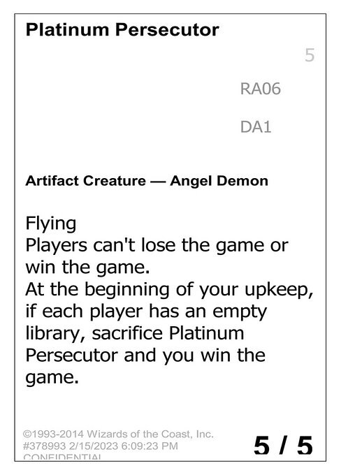 Platinum Persecutor highlighted card art