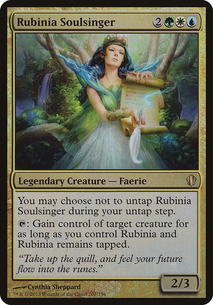 Rubinia Soulsinger from Commander 2013 Oversized