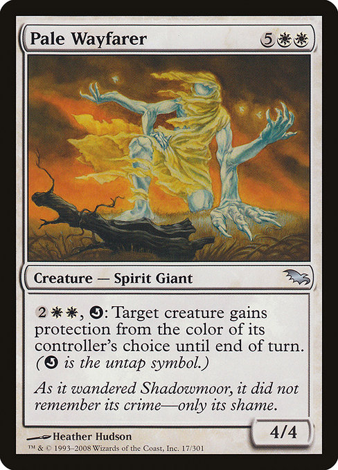 Pale Wayfarer highlighted card art