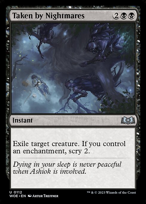 Taken by Nightmares highlighted card art