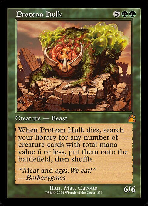 Protean Hulk from Ravnica Remastered