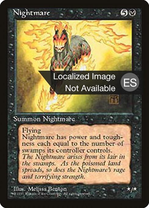 Nightmare from Fourth Edition Foreign Black Border