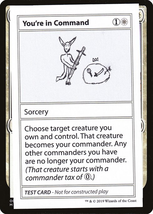 You're in Command highlighted card art