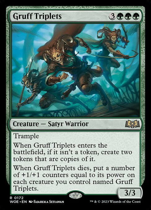Gruff Triplets from Wilds of Eldraine