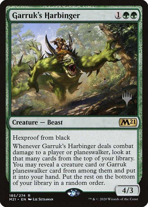 Garruk's Harbinger from Core Set 2021 Promos