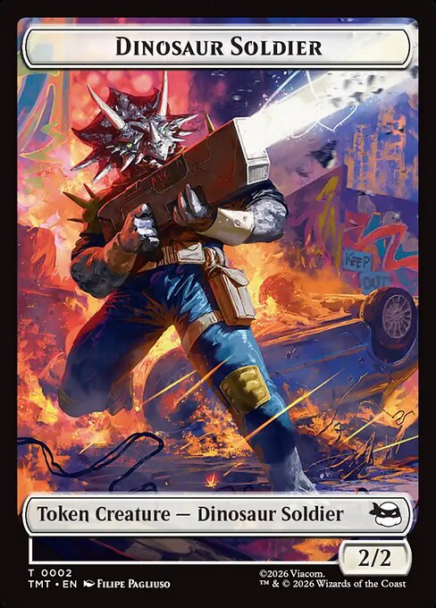 Dinosaur Soldier from Teenage Mutant Ninja Turtles Tokens