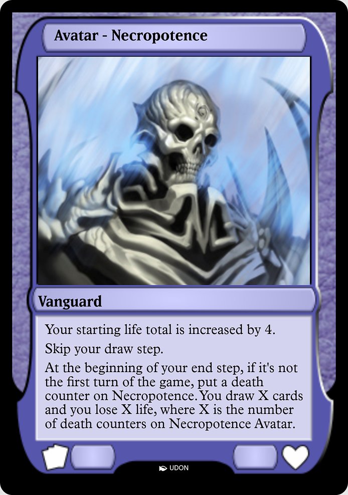 Necropotence Avatar highlighted card art