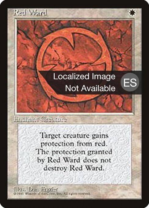 Red Ward from Fourth Edition Foreign Black Border