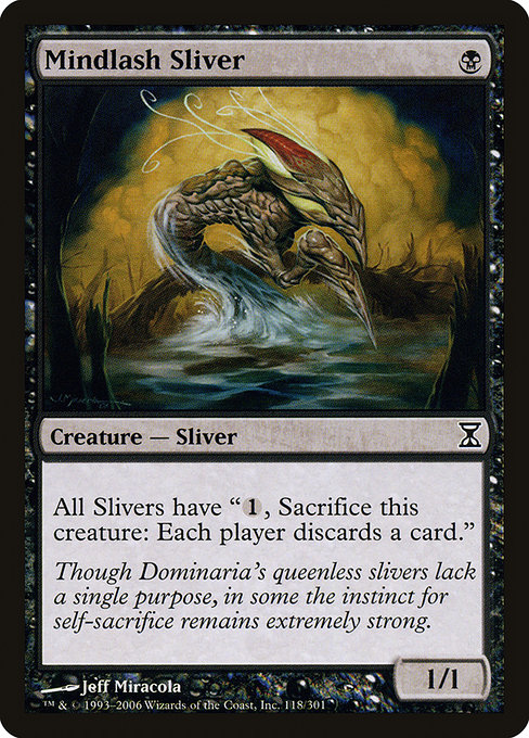 Mindlash Sliver highlighted card art