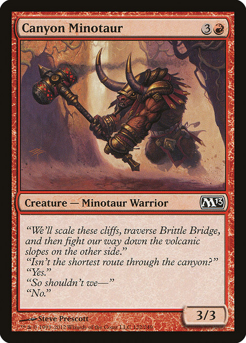 Canyon Minotaur from Magic 2013