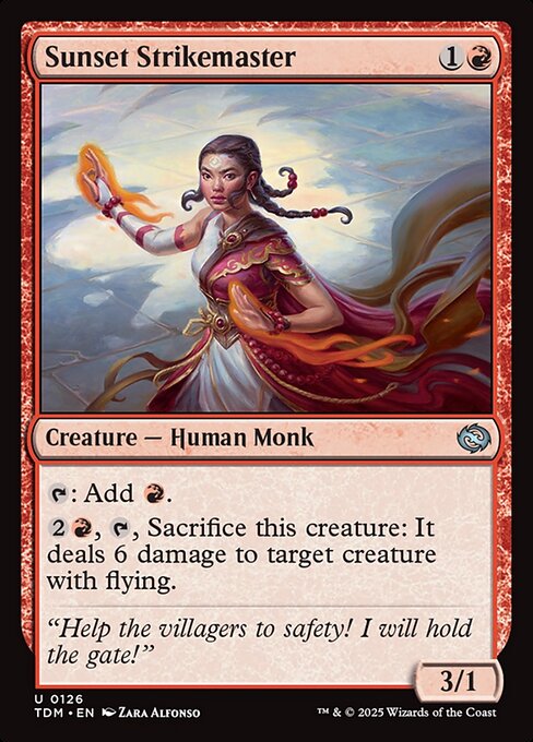 Sunset Strikemaster highlighted card art