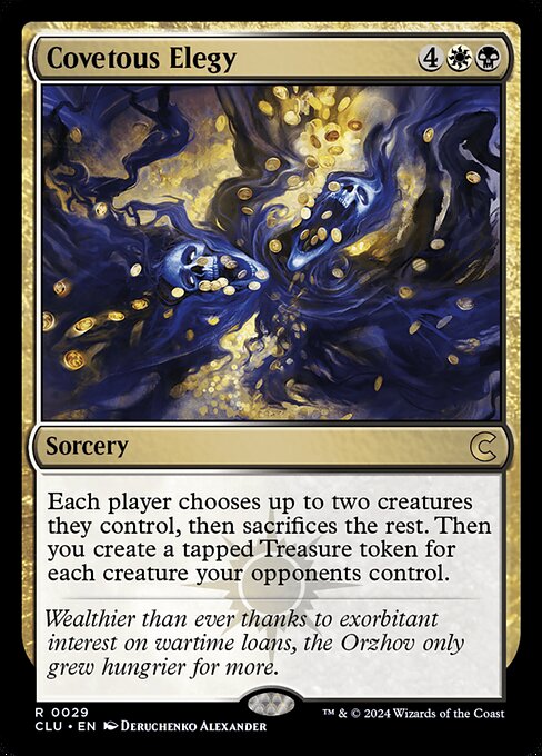 Covetous Elegy highlighted card art