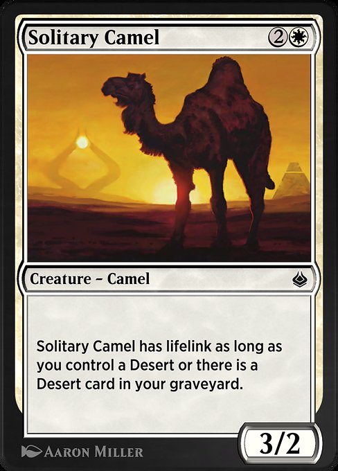 Solitary Camel highlighted card art