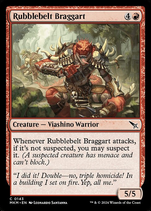 Rubblebelt Braggart highlighted card art
