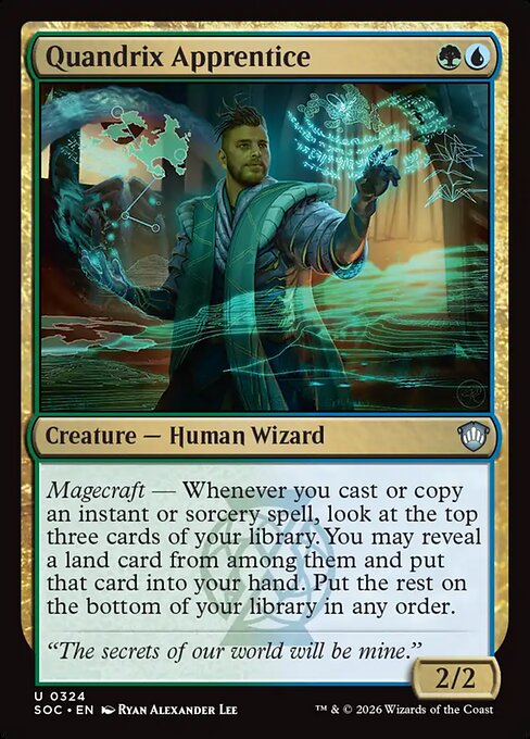 Quandrix Apprentice from Secrets of Strixhaven Commander