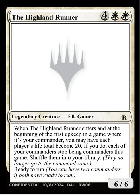 The Highland Runner highlighted card art
