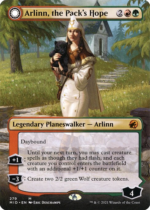 Arlinn, the Pack's Hope // Arlinn, the Moon's Fury from Innistrad: Midnight Hunt